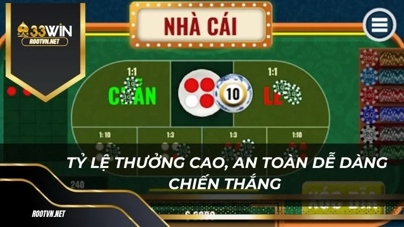 Xóc đĩa có tỷ lệ thưởng cao, an toàn dễ dàng chiến thắng